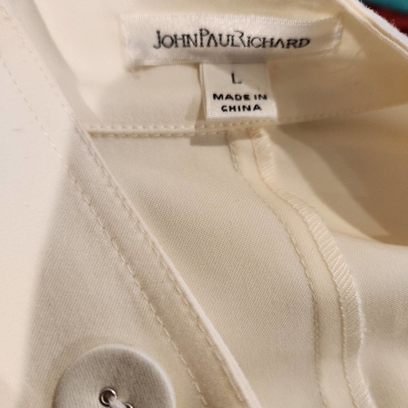Jon Paul Richard Womens Ivory Short Sleeve Open Jacket Size Large Stretch - Picture 4 of 9